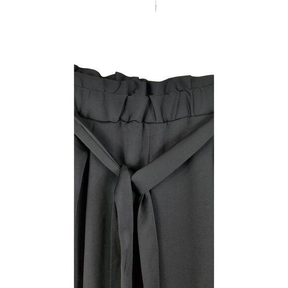 Lane Bryant Black Ruffle Waist Belted Women's Dress Pants Sz 20 - Picture 3 of 5
